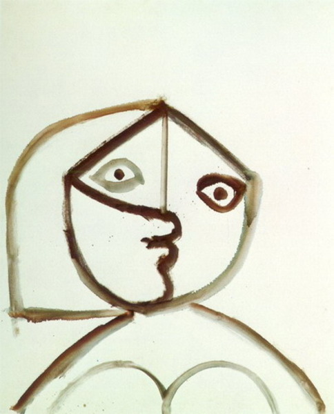 Пабло Пикассо "Бюст женщины 7." (1971 год)