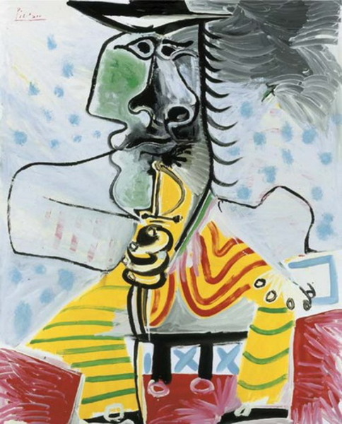 Пабло Пикассо "Человек со шпагой." (1969 год)