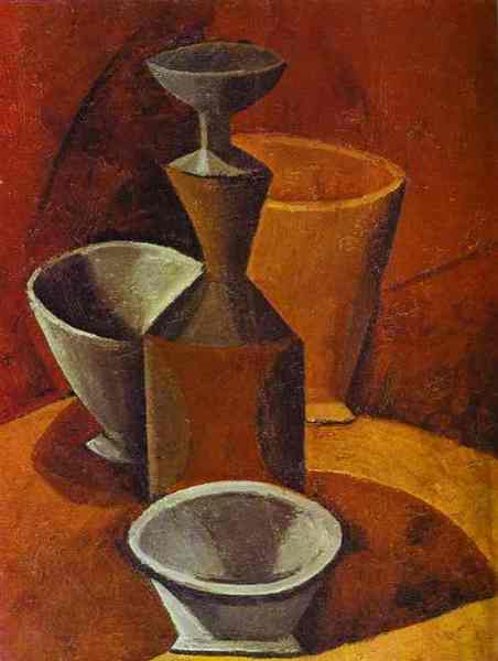 Пабло Пикассо "Бидон и миски." (1908 год)