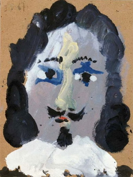 Пабло Пикассо "Голова мушкетера 1." (1967 год)