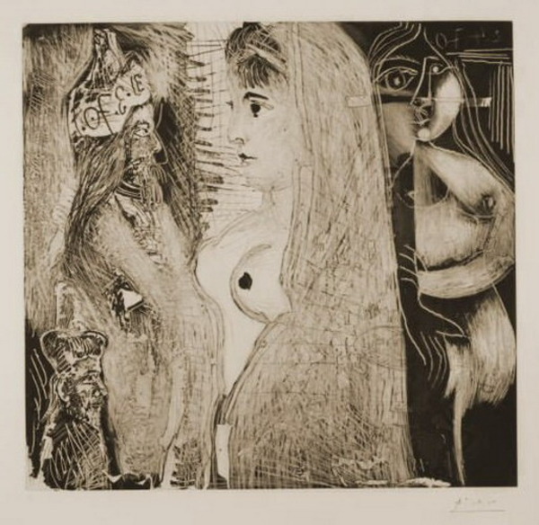 Пабло Пикассо "Серия 156 L21." (1970 год)
