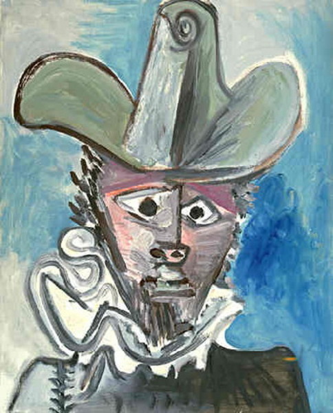 Пабло Пикассо "Голова мушкетера II." (1972 год)