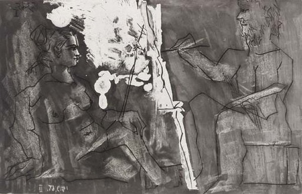 Пабло Пикассо "В мастерской 1." (1965 год)