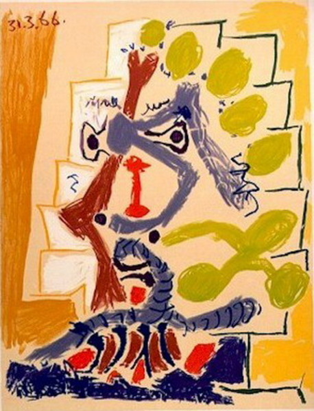 Пабло Пикассо "Лицо." (1966 год)