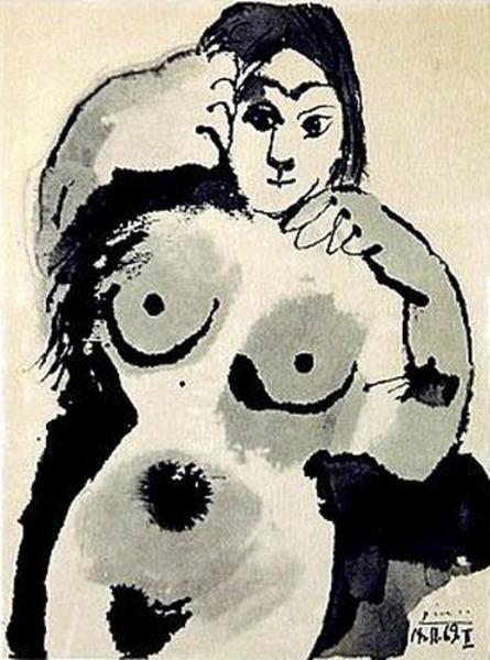 Пабло Пикассо "Обнаженная." (1969 год)