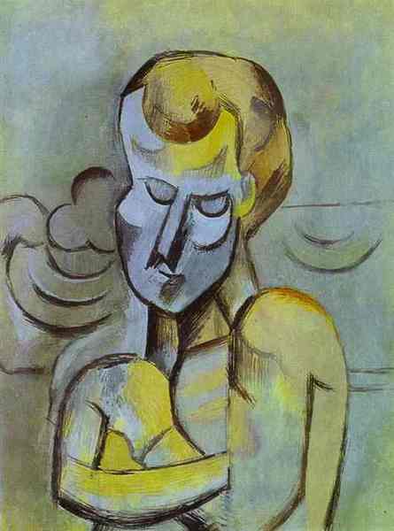 Пабло Пикассо "Мужчина со скрещенными руками." (1909 год)