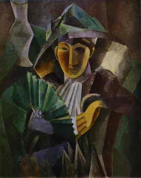 Пабло Пикассо "Женщина с веером." (1909 год)