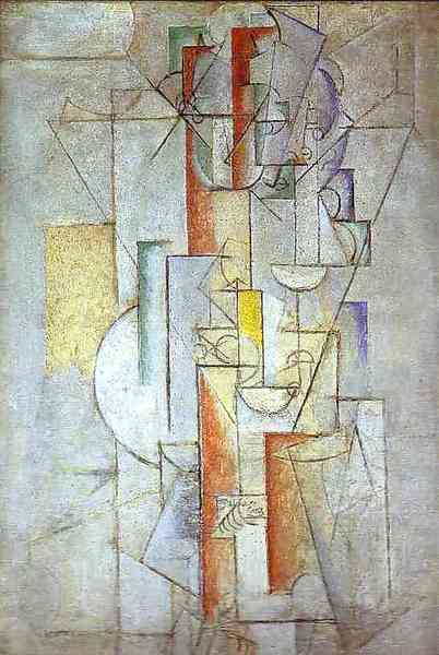 Пабло Пикассо "Обнажённая, Я люблю Еву." (1912 год)