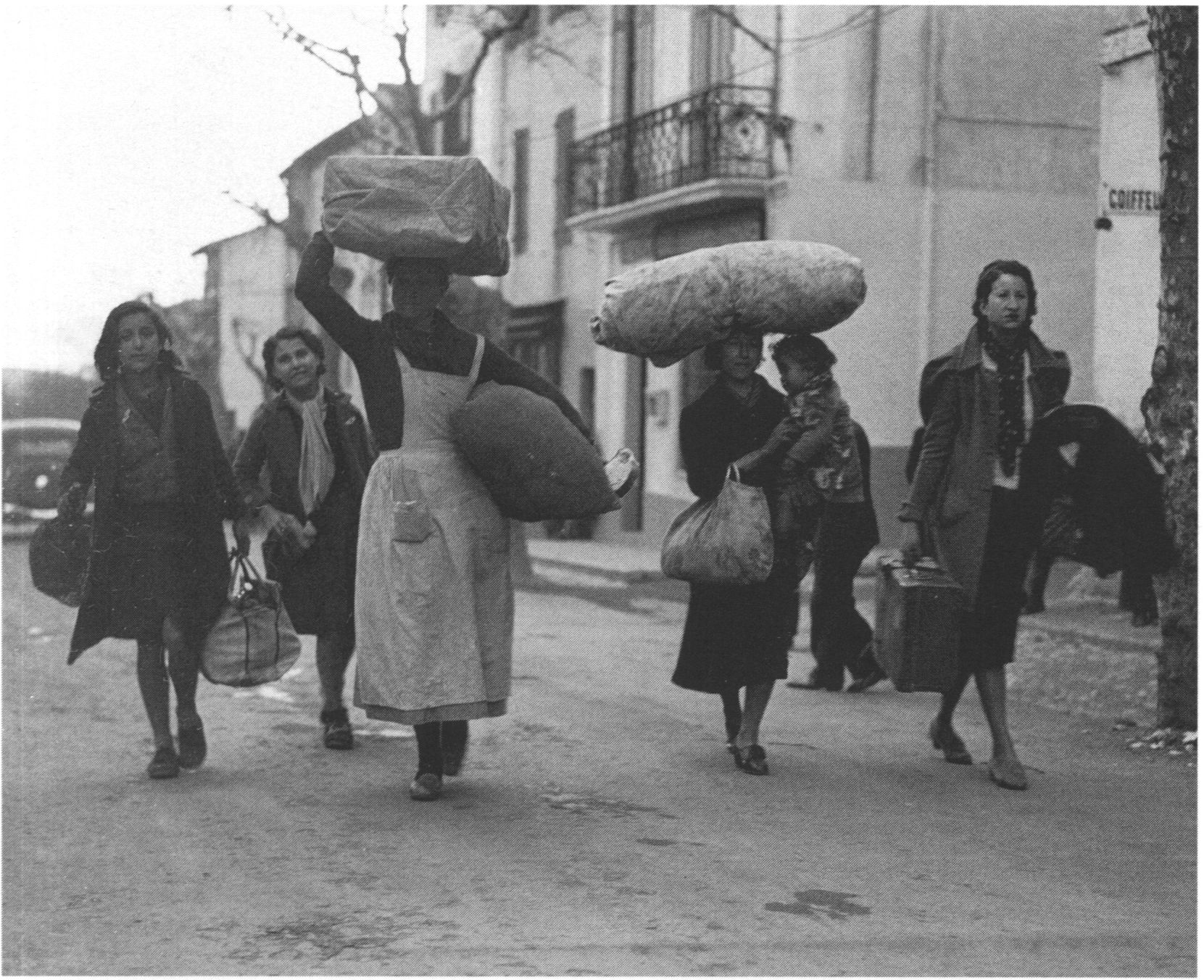 Испанские беженцы на границе с Францией, 1939