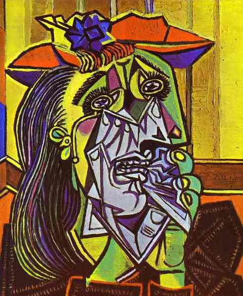 Пабло Пикассо "Плачущая женщина." (1937 год)