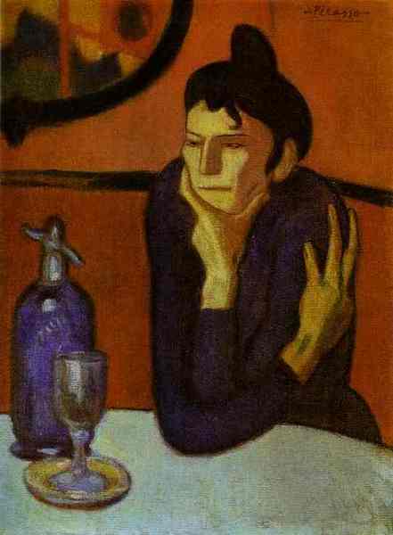 Пабло Пикассо "Любительница абсента." (1901 год)