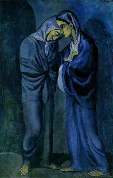 Пабло Пикассо "Свидание" (Две сестры)." (1902 год)