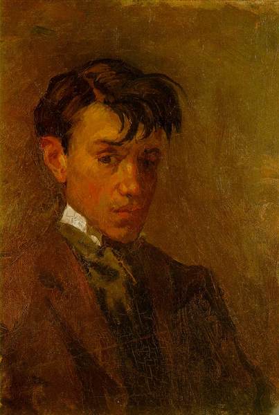 Пабло Пикассо "Автопортрет." (1896 год)